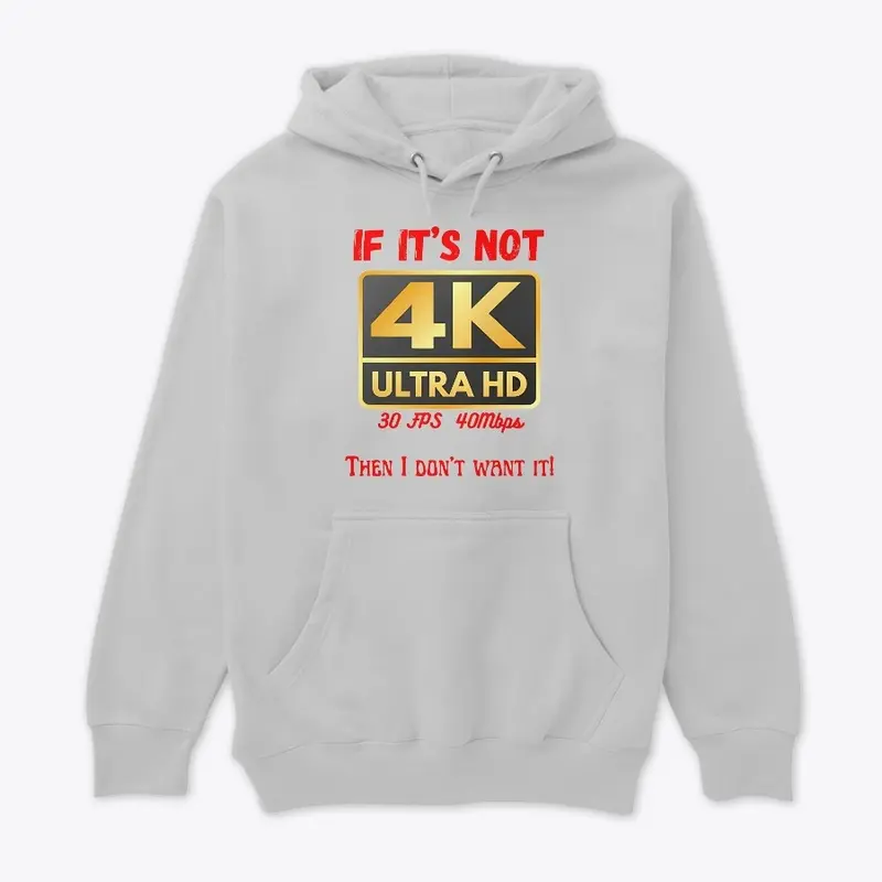 If It's Not 4K, Then I don't Want It!